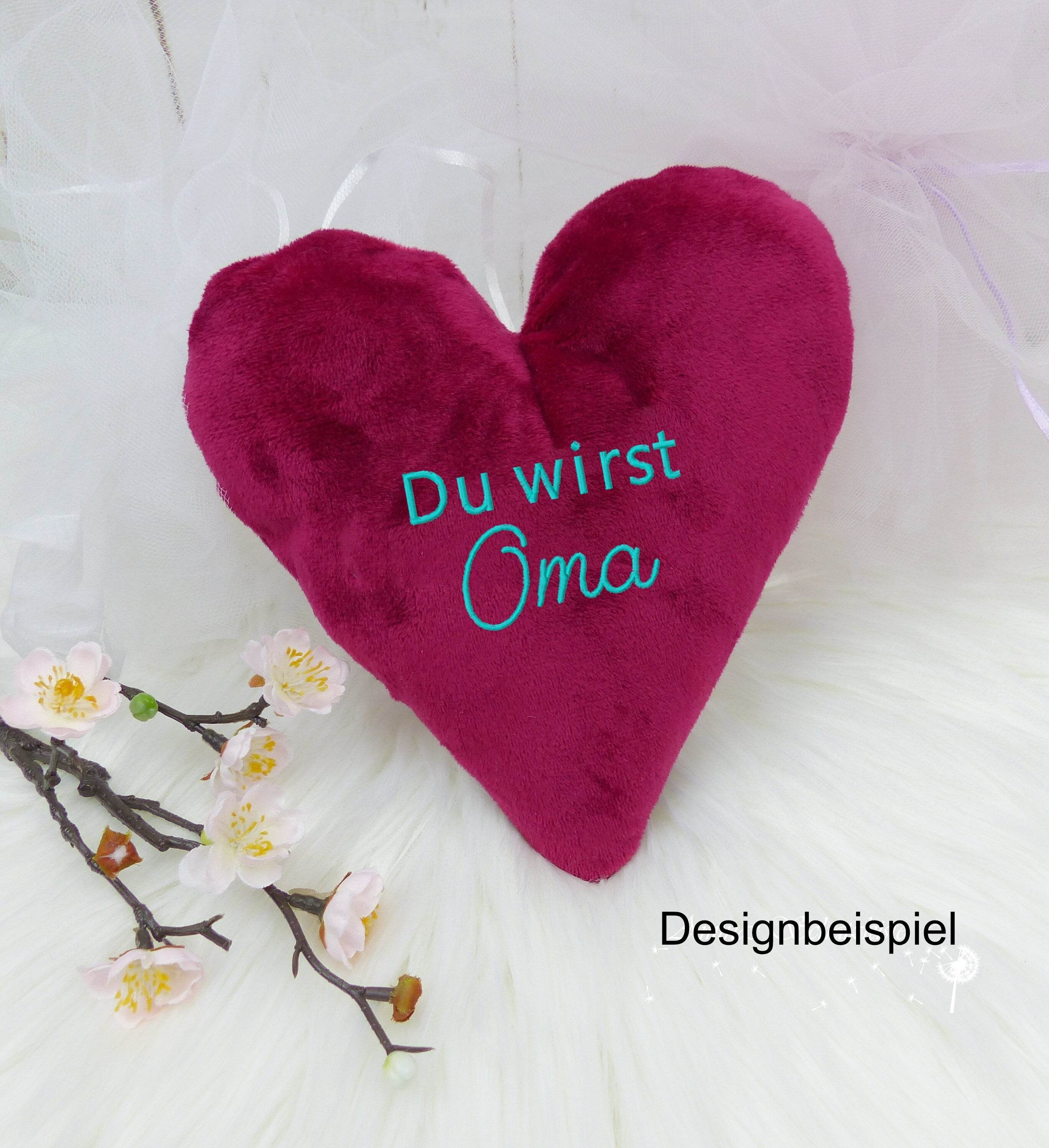 Stickdatei Schrift Baby Ankündigung, Rahmen 10 cm x 10 cm, Papa, Oma, Opa, Tante, Onkel, Spruch, Baby - Sewando