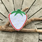 Abschminkpad Erdbeere Stickdatei ITH 10x10 cm Waschpad Garten Obst Erdbeerzeit - Sewando
