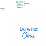 Stickdatei Schrift Baby Ankündigung, Rahmen 10 cm x 10 cm, Papa, Oma, Opa, Tante, Onkel, Spruch, Baby - Sewando