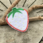 Abschminkpad Erdbeere Stickdatei ITH 10x10 cm Waschpad Garten Obst Erdbeerzeit - Sewando