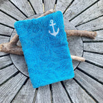 Anker-Waschlappen Stickdatei ITH 13x18 Waschhandschuh Geschenk maritim Meer Urlaub Reise Strand - Sewando