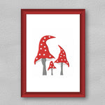 Stickdatei Pilz, Schriftzug Herbst, Fliegenpilz, Punkte, ab Rahmen 10x10 - Sewando