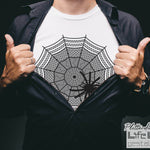 Plotterdatei SPINNENNETZ 3D-Spinne + Mandala svg + dxf - Sewando