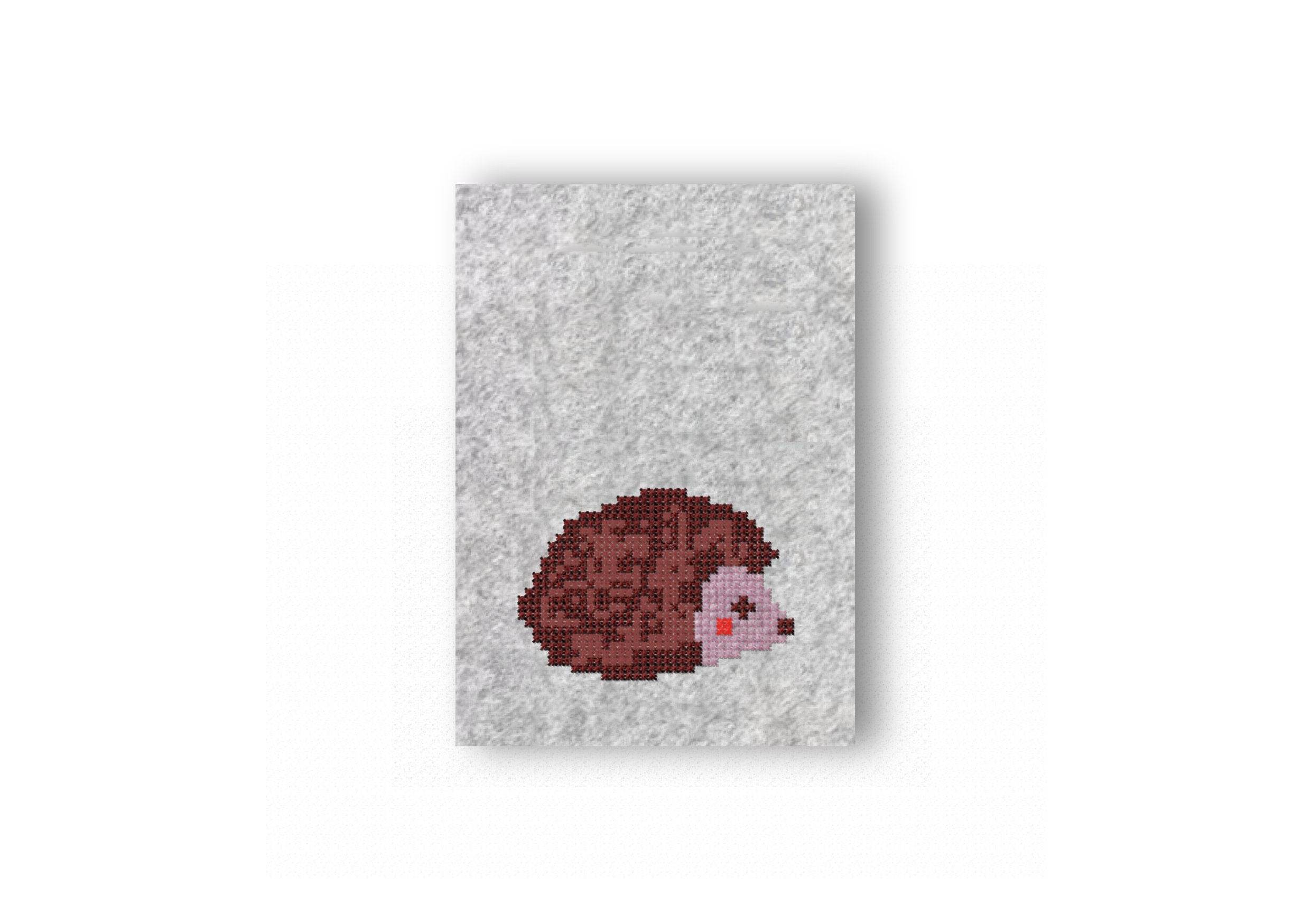 Stickdatei Igel KREUZSTICH sticken Stickmuster ab Rahmen 10x10 - Sewando