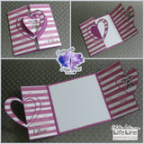 Plotterdatei KARTE MIT HERZ svg + dxf - Sewando