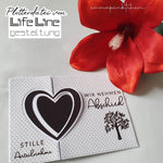 Plotterdatei KARTE MIT HERZ svg + dxf - Sewando