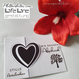 Plotterdatei KARTE MIT HERZ svg + dxf - Sewando