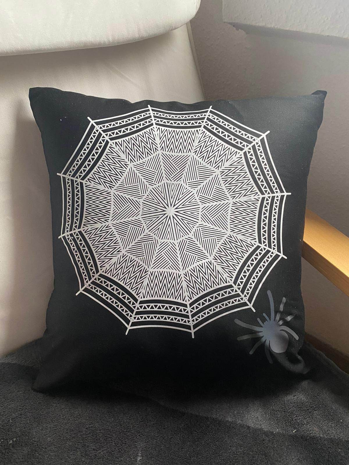 Plotterdatei SPINNENNETZ 3D-Spinne + Mandala svg + dxf - Sewando