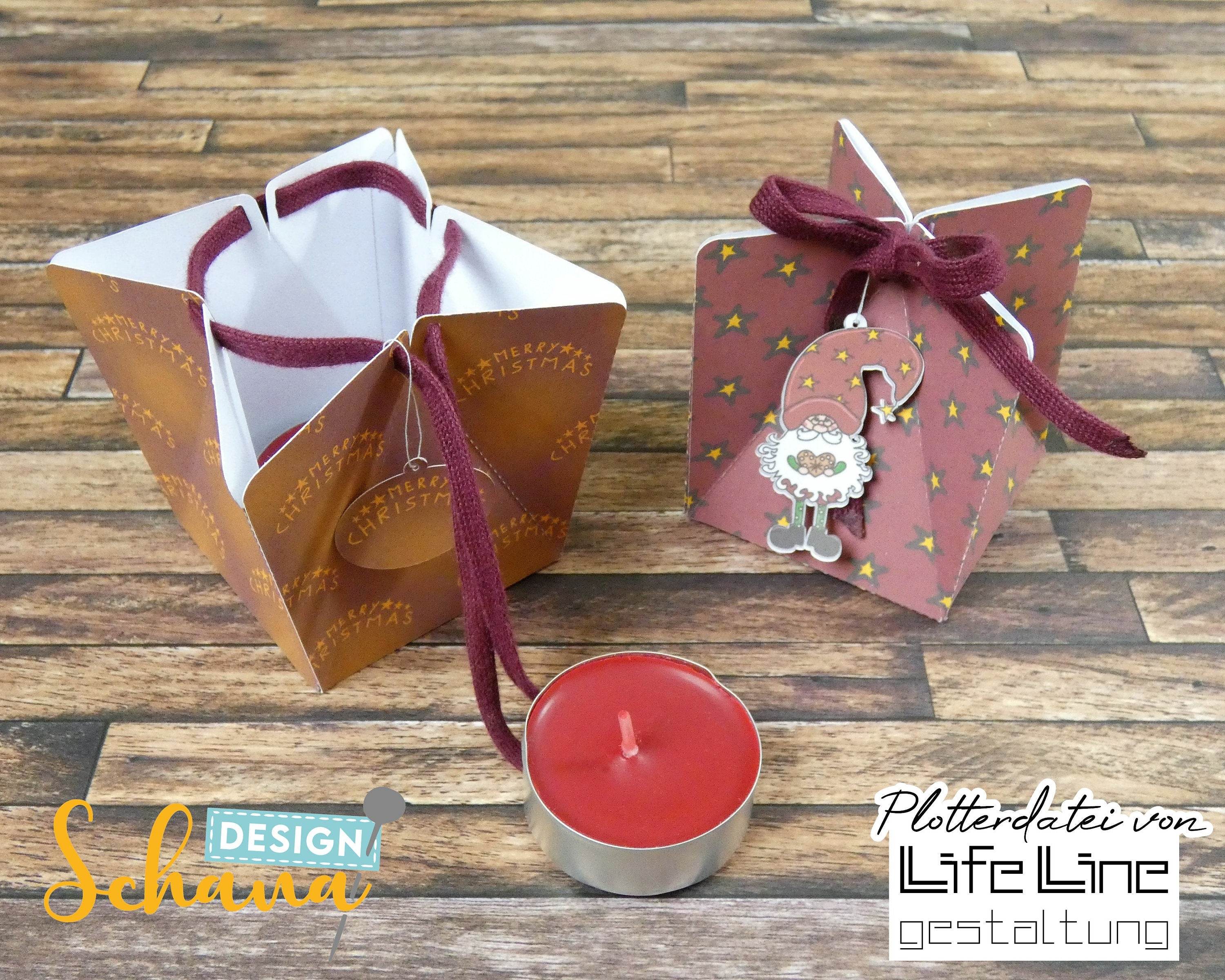 Plotterdatei SCHACHTEL MIT BAND svg + dxf - Sewando