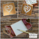 Plotterdatei KARTE MIT HERZ svg + dxf - Sewando