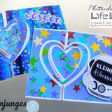 Plotterdatei KARTE MIT HERZ svg + dxf - Sewando