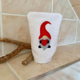 Gnom-Waschlappen Stickdatei ITH 13x18 Waschhandschuh Wichtel Gnome Weihnachten Anleitung in deutscher Sprache - Sewando