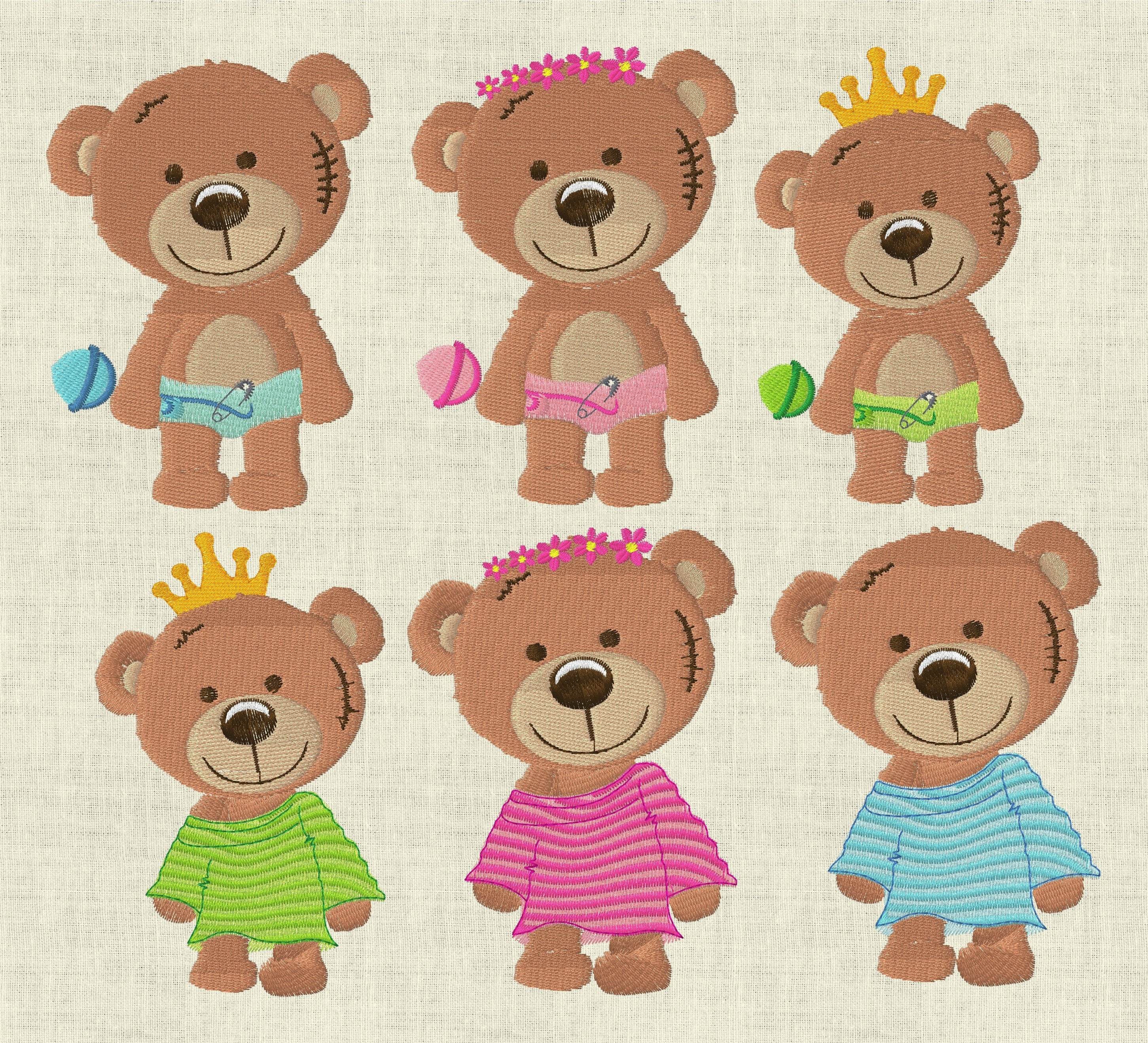 Stickdatei Teddy Set 552 Teddybär - Sewando