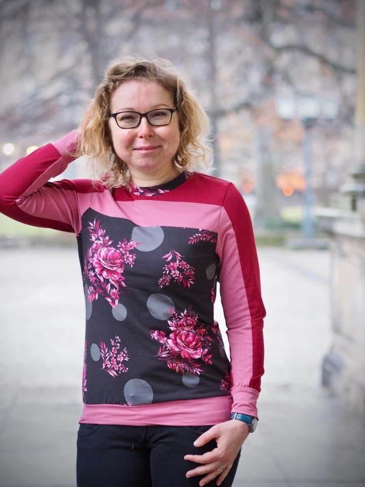 PDF-Schnittmuster Pullover Zora Gr. 32-54 mit 3 Längen: Cropped, Kurz, Lang - Sewando