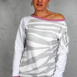 PDF-Schnittmuster Pullover Theda mit einzigartigen Ärmeln - Gr. 32-54 - Sewando