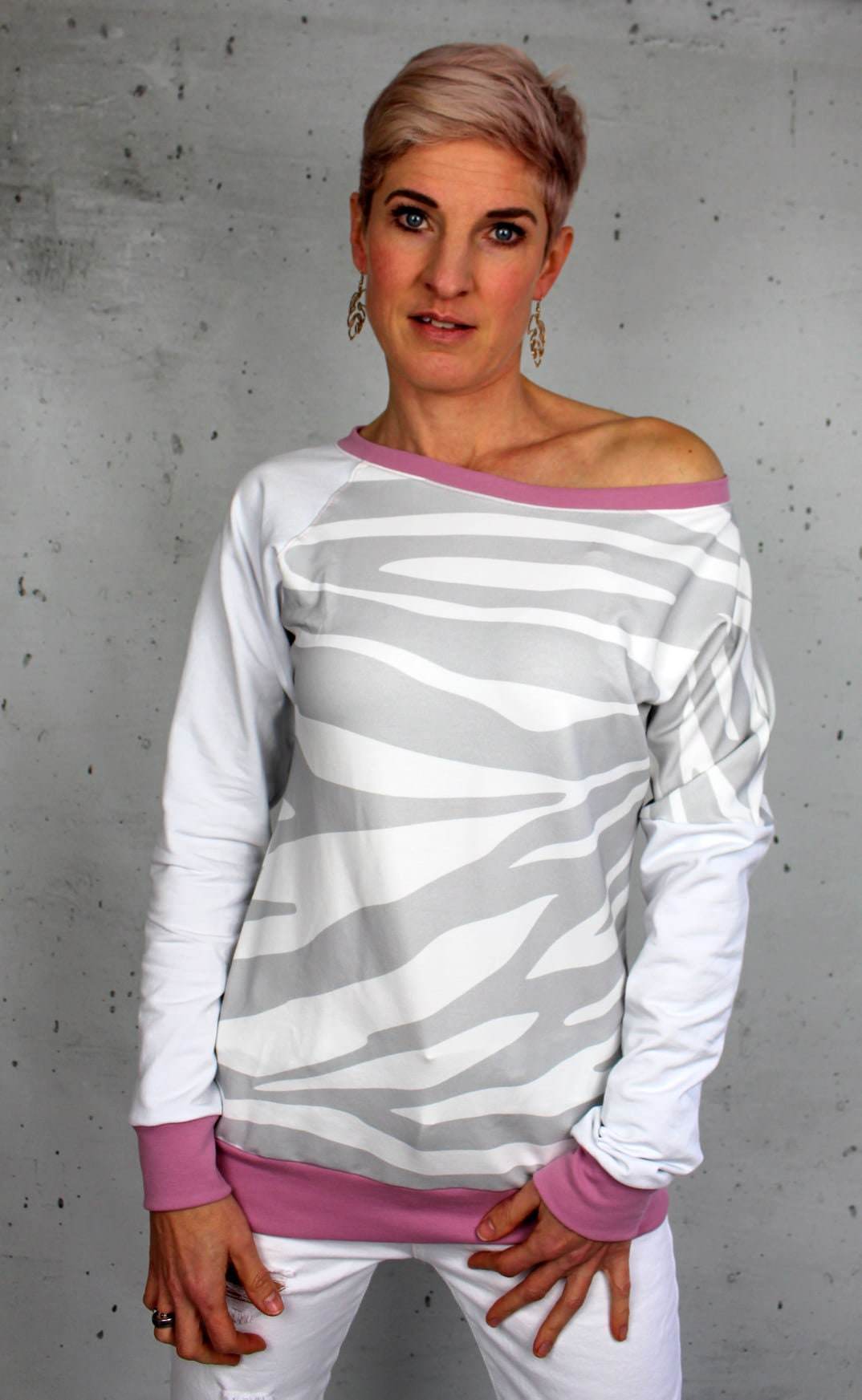 PDF-Schnittmuster Pullover Theda mit einzigartigen Ärmeln - Gr. 32-54 - Sewando