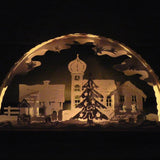 Plotterdatei SCHWIBBOGEN WEIHNACHTSDORF svg + dxf - Sewando