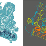 Plotterdatei Skate Cool / Skater / 3 Versionen inkl. easy Version SVG und DXF - Sewando