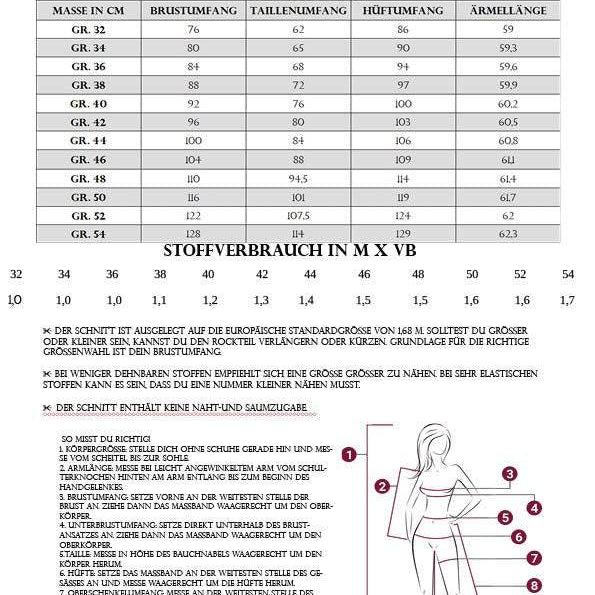 PDF-Schnittmuster Pullover Lou Größen 34-50 | inkl. Ebenen und Beamerdatei - Sewando