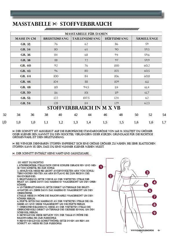 PDF-Schnittmuster Pullover Lou Größen 34-50 | inkl. Ebenen und Beamerdatei - Sewando