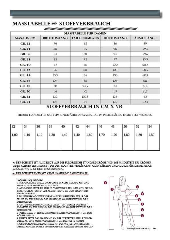 PDF-Schnittmuster Pullover Theda mit einzigartigen Ärmeln - Gr. 32-54 - Sewando
