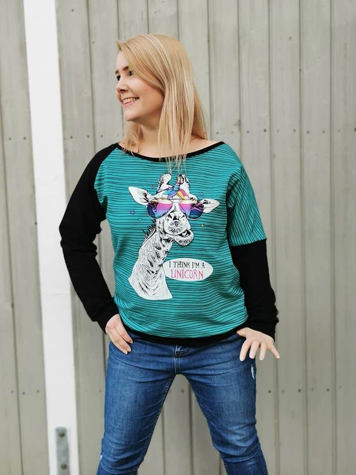 PDF-Schnittmuster Pullover Theda mit einzigartigen Ärmeln - Gr. 32-54 - Sewando