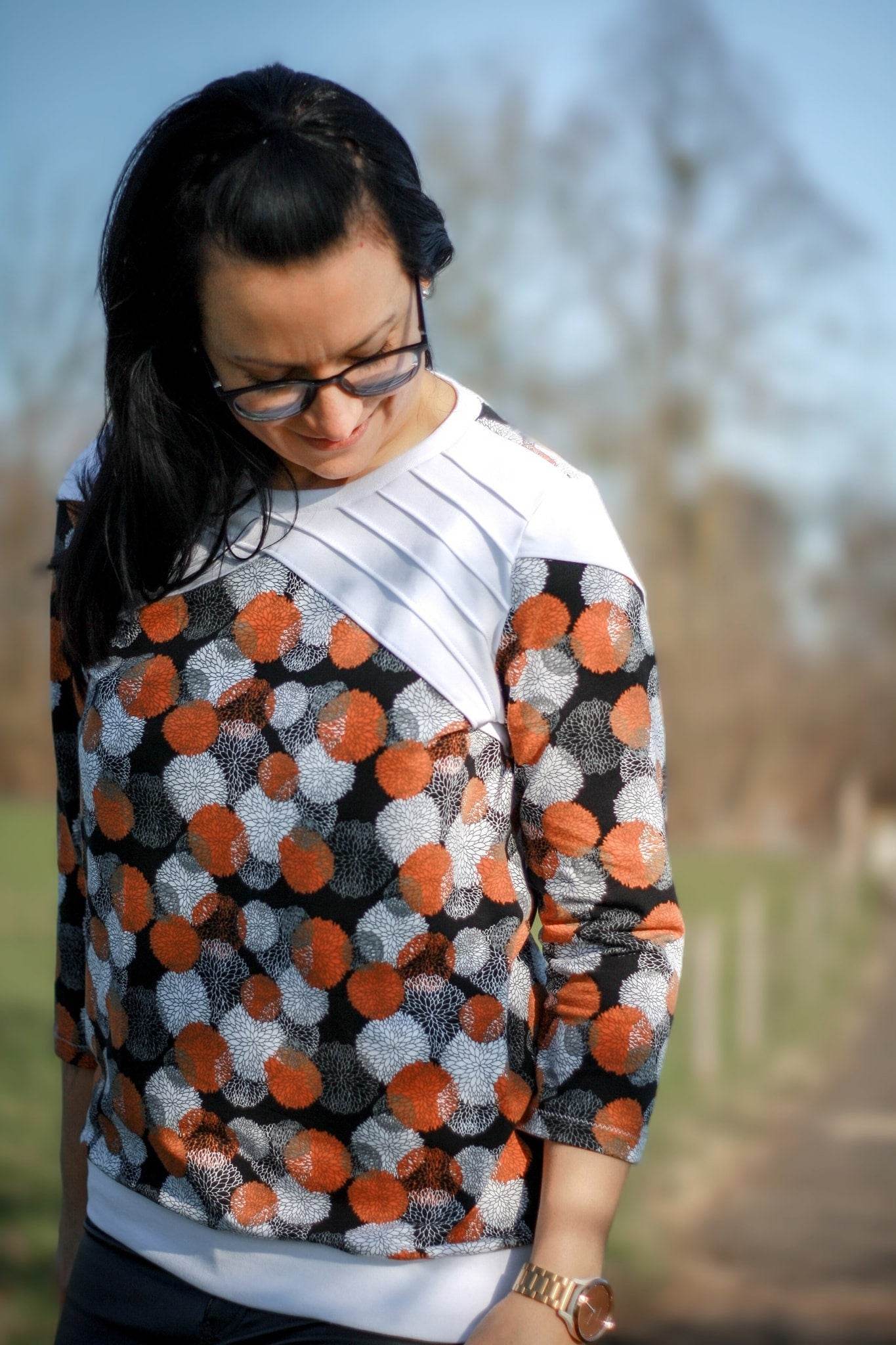 PDF-Schnittmuster Pullover Tabby Gr. 32-50 mit einzigartiger Teilung - Sewando