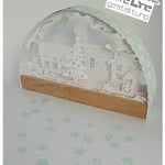 Plotterdatei SCHWIBBOGEN WEIHNACHTSDORF svg + dxf - Sewando