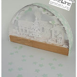 Plotterdatei SCHWIBBOGEN WEIHNACHTSDORF svg + dxf - Sewando