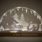 Plotterdatei SCHWIBBOGEN SCHLITTENFAHRT svg + dxf - Sewando