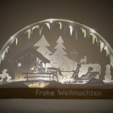 Plotterdatei SCHWIBBOGEN SCHLITTENFAHRT svg + dxf - Sewando