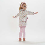 Schnittmuster Hoodie und Leggings ARWEN für Mädchen, gemütlicher Kapuzenpullover und passende Leggings.