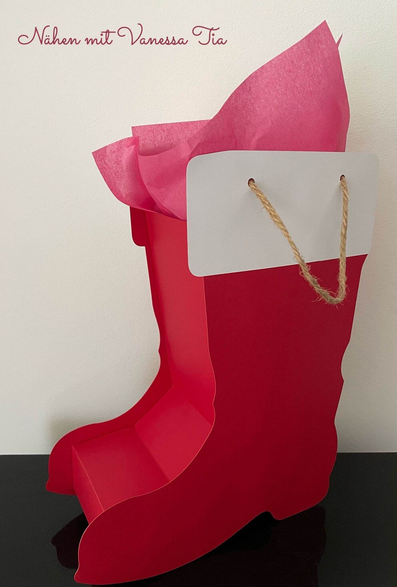 Nikolausstiefel | 3D Papierdatei Plotterdatei - Sewando
