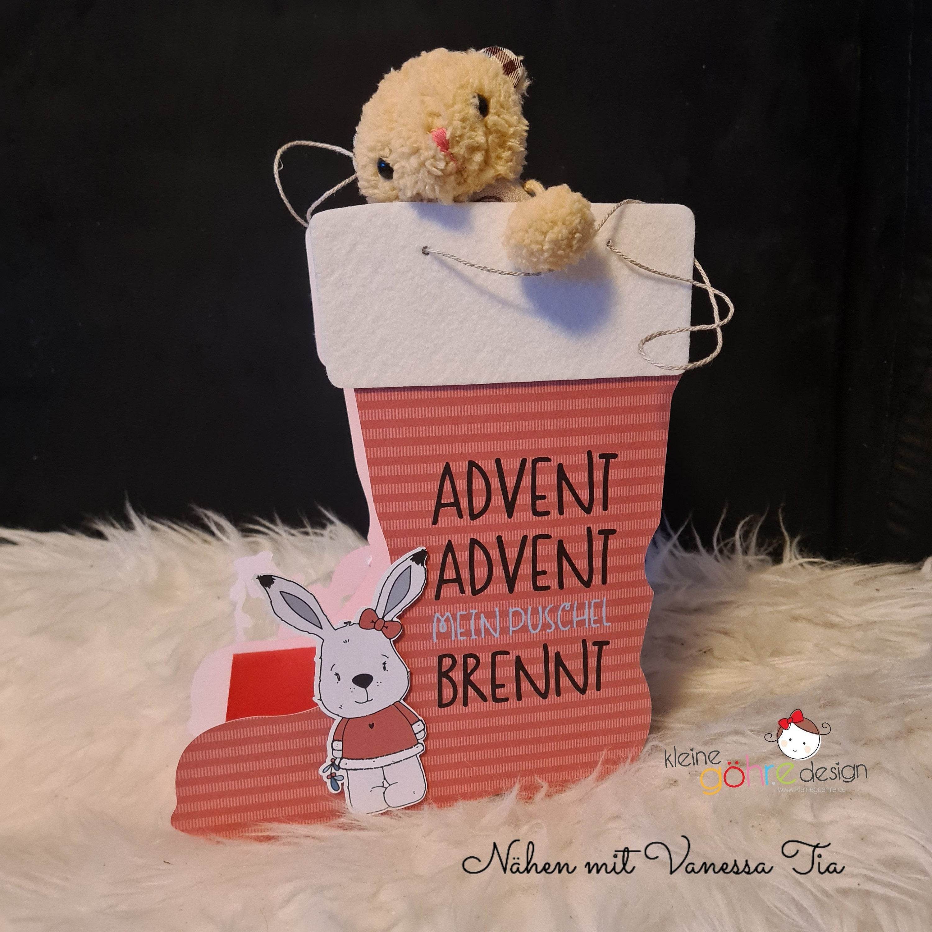 Nikolausstiefel | 3D Papierdatei Plotterdatei - Sewando