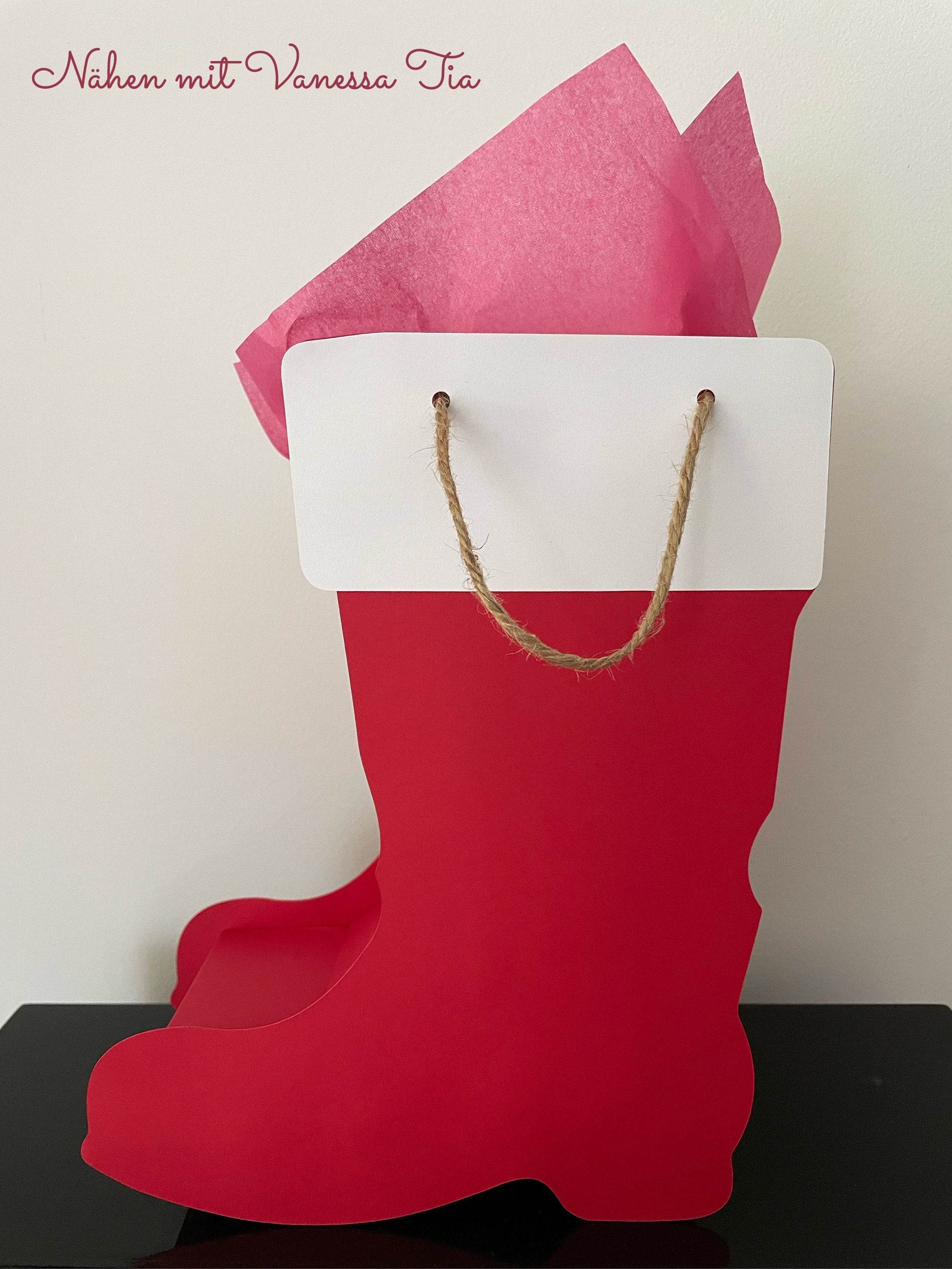 Nikolausstiefel | 3D Papierdatei Plotterdatei - Sewando