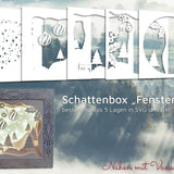 Fensterblick Schattenbox - Plotterdatei - Sewando