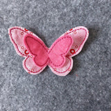 Stickdatei Schmetterling 3D Rahmen 10x10 (4x4"), 2 Größen, Dekoration, Flügel, Anhänger
