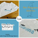 Plotterdatei PINGUINE svg + dxf - Sewando