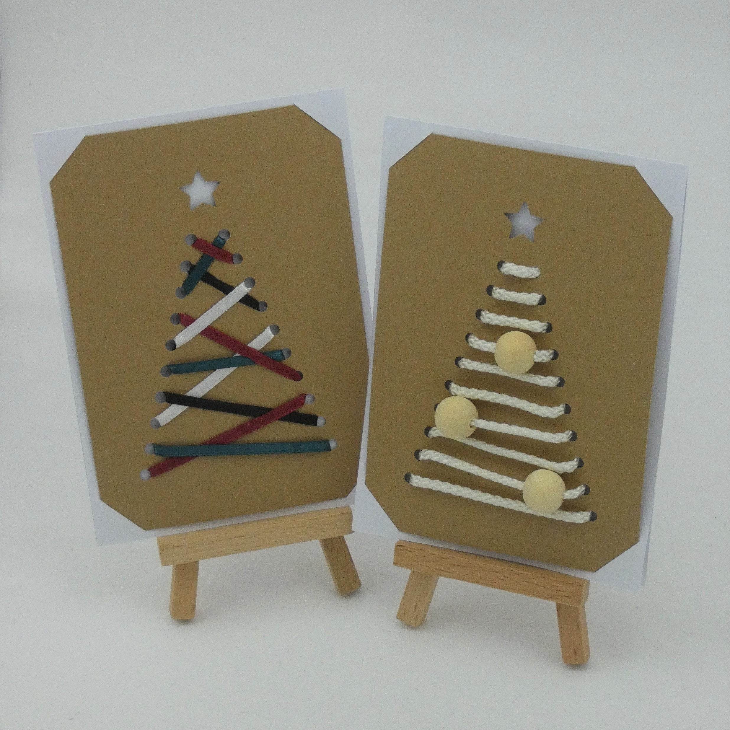 Plotterdatei WEIHNACHTSKARTE TANNENBAUM svg + dxf - Sewando