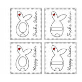 Stickdatei Ostern Geschenkbox, Geschenkkarte, Osterhase, Rahmen 13x18, deutsch, englisch - Sewando