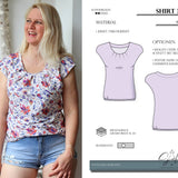 PDF-Schnittmuster Shirt Malea Gr. 32-54 | Wahlweise Kragen oder Beleg - Sewando