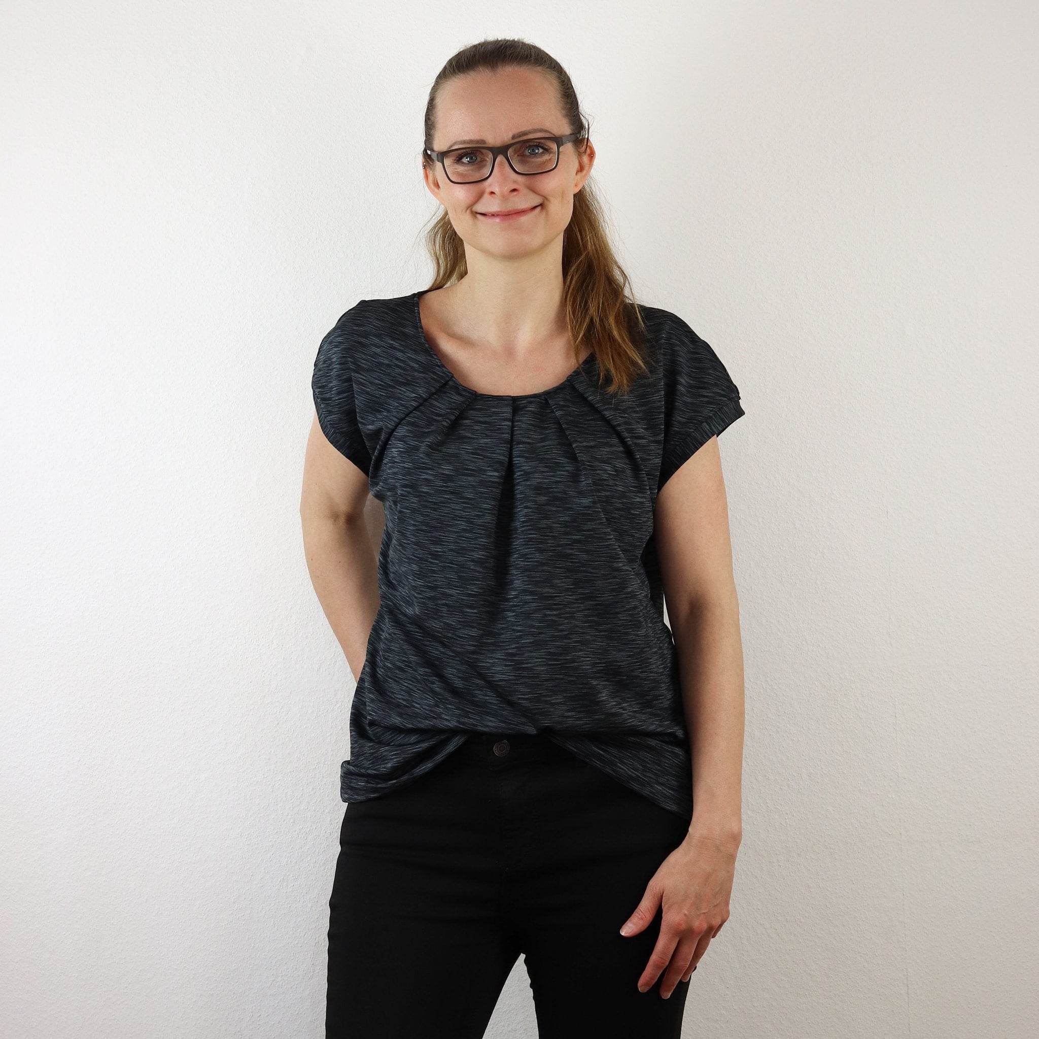 PDF-Schnittmuster Shirt Malea Gr. 32-54 | Wahlweise Kragen oder Beleg - Sewando