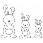 Stickdatei Hase, LineArt, Redwork, Silhouette, 3 Größen, 3 Stichvarianten, 9 Dateien, Hase, Ostern - Sewando