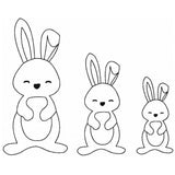 Stickdatei Hase, LineArt, Redwork, Silhouette, 3 Größen, 3 Stichvarianten, 9 Dateien, Hase, Ostern - Sewando