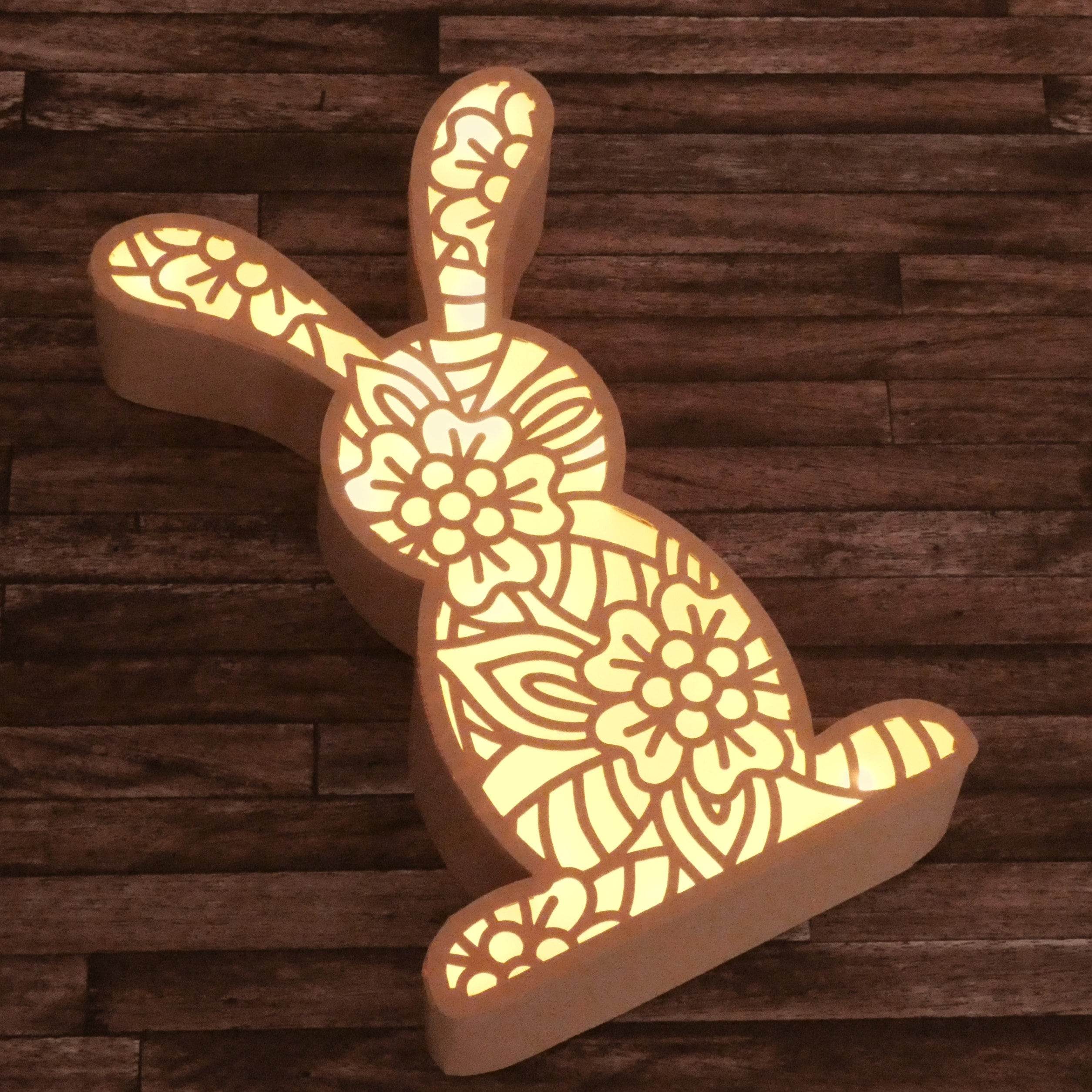 Plotterdatei HASENSCHACHTEL MANDALA svg + dxf - Sewando
