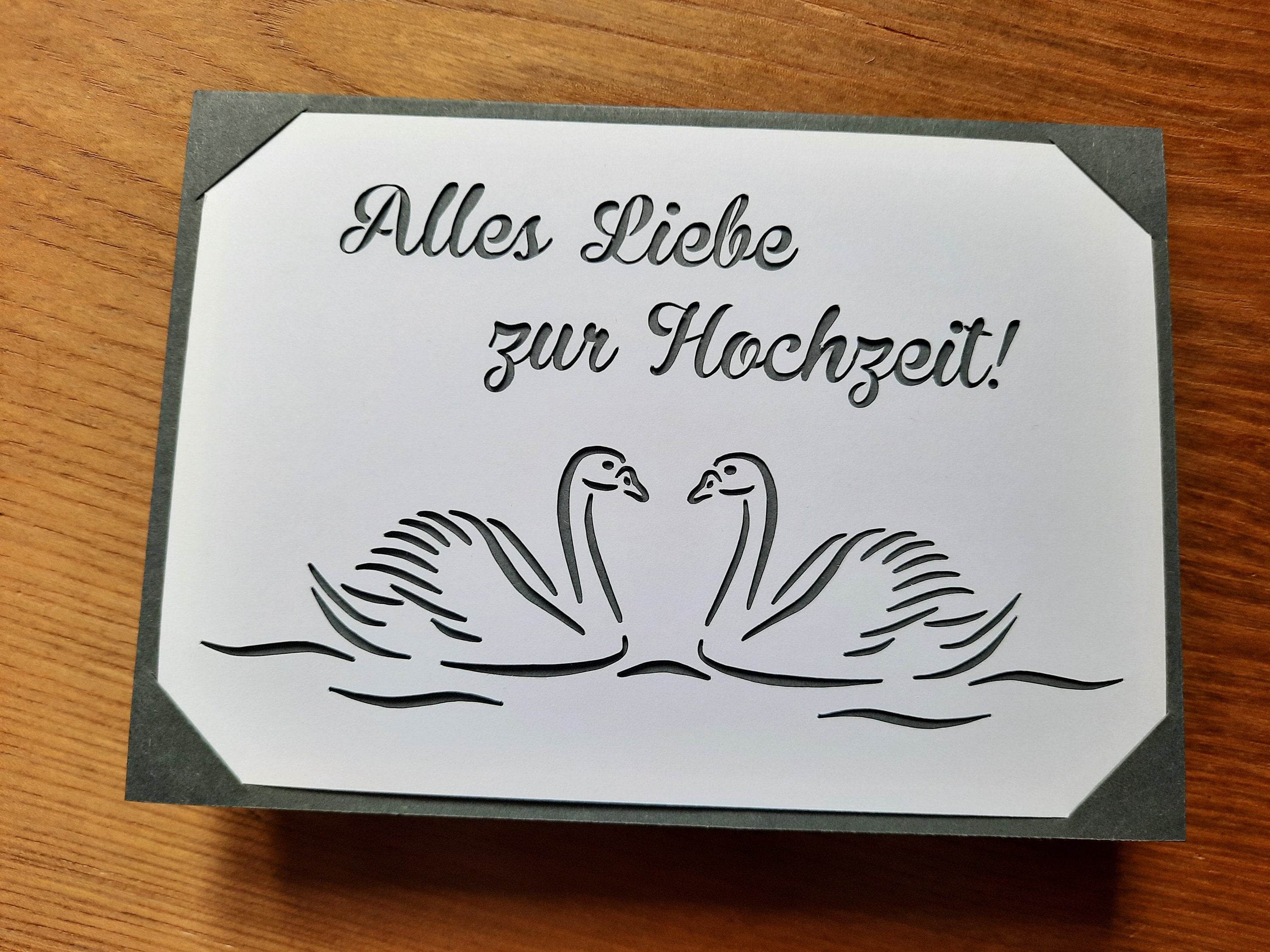 Plotterdateien-Bundle SCHWÄNE + SCHWÄNE STRASS svg + dxf - Sewando