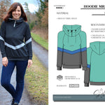 PDF-Schnittmuster Hoodie Mrs. Jona – Gr. 32-54 | mit hohem Kapuzensteg - Sewando