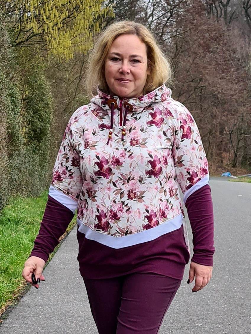 PDF-Schnittmuster Hoodie Mrs. Jona – Gr. 32-54 | mit hohem Kapuzensteg - Sewando