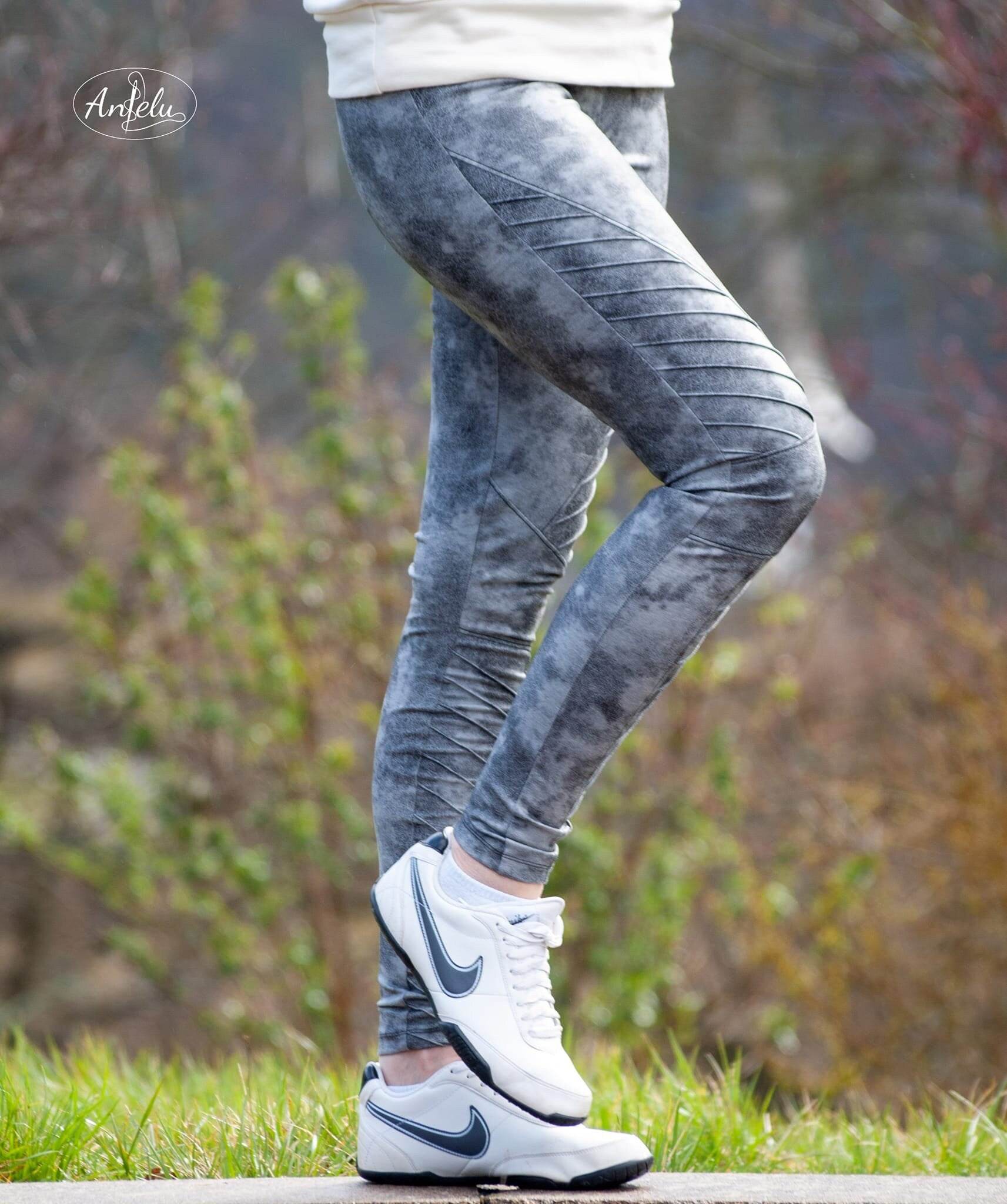 PDF-Schnittmuster Bikerleggings Coco – Gr. 32-54 Coole Biesen-Optik - Sewando
