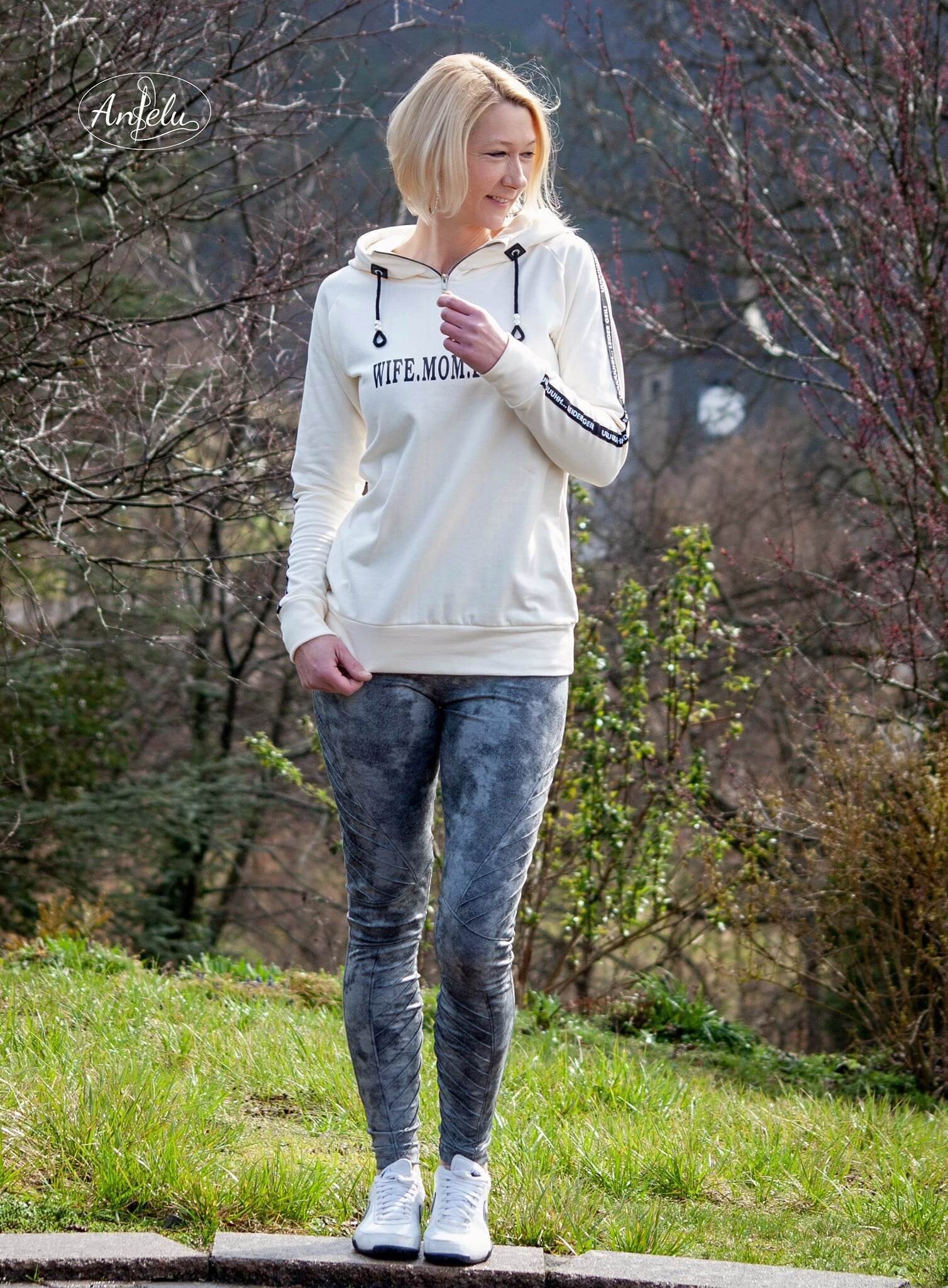 PDF-Schnittmuster Bikerleggings Coco – Gr. 32-54 Coole Biesen-Optik - Sewando